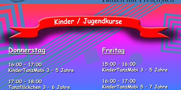 Unsere aktuellen Tanzangebote für KInder und Jugendliche