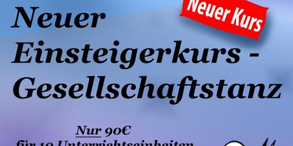 Neuer Einsteigerkurs - Gesellschaftstanz