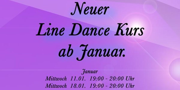 Neue Line Dance Termine