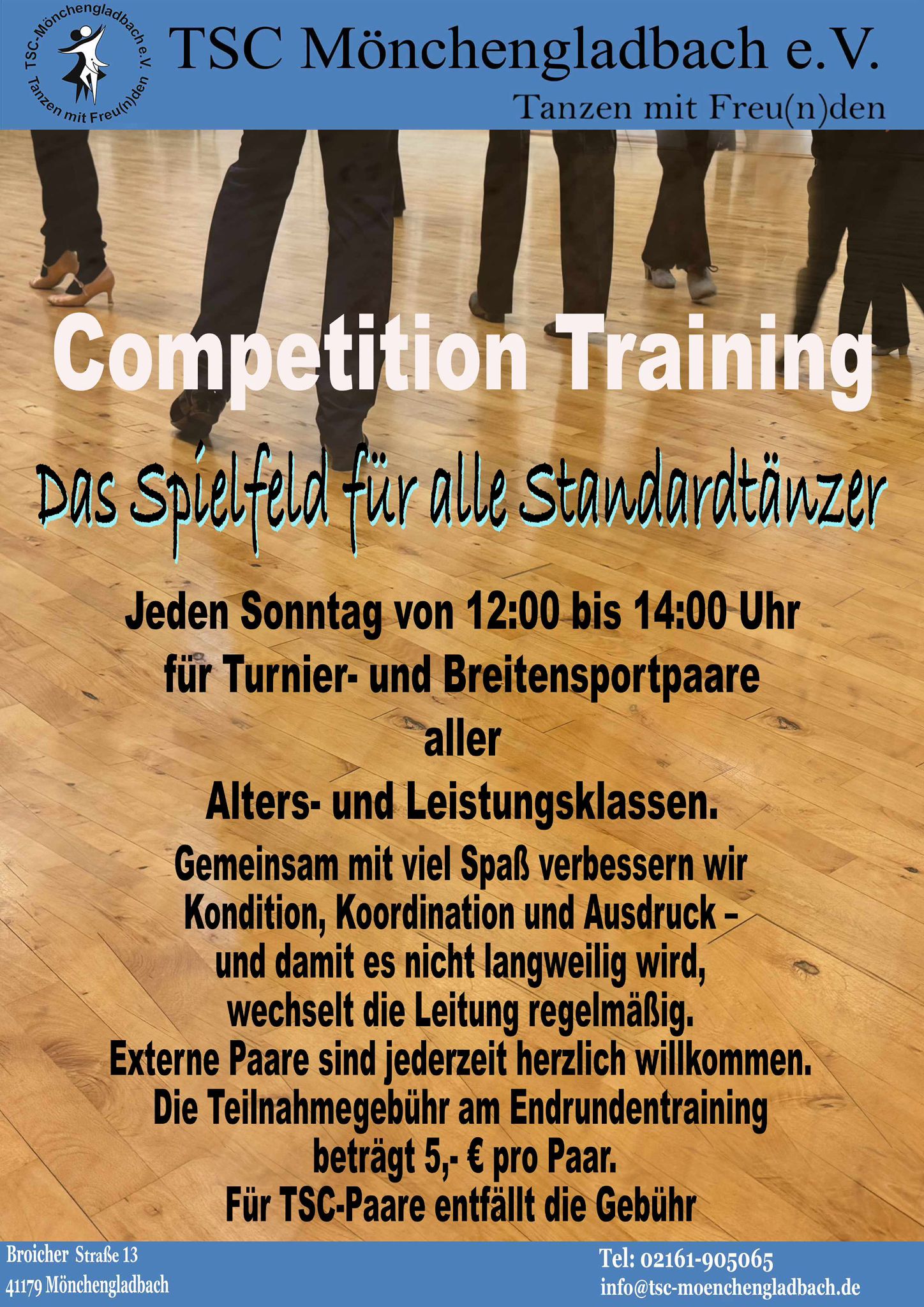 Endrundentraining Standard für Turnier - und Breitensportpaare