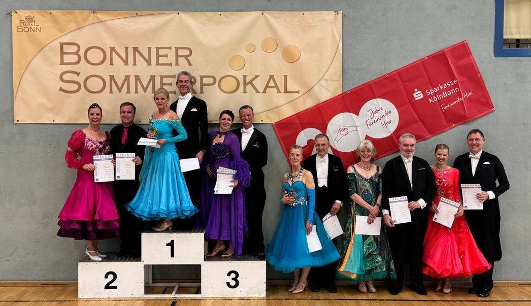 Turnierpaare des TSC erfolgreich beim Bonner Sommerpokal 2026